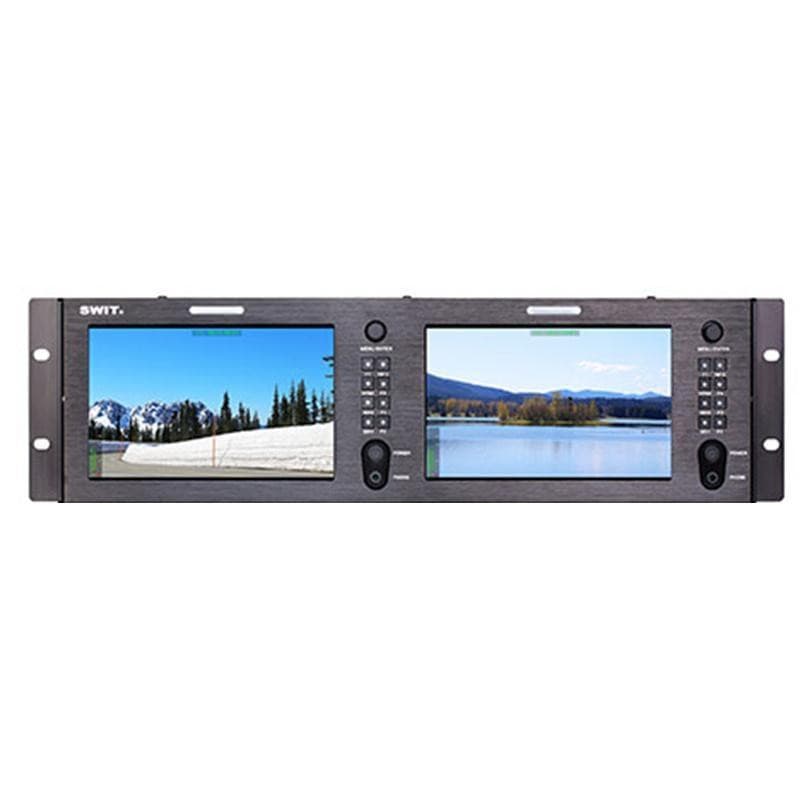 Màn Hình Hỗ Trợ Quay Monitor Swit M-1073H Dual 7-inch FHD Rack LCD 3