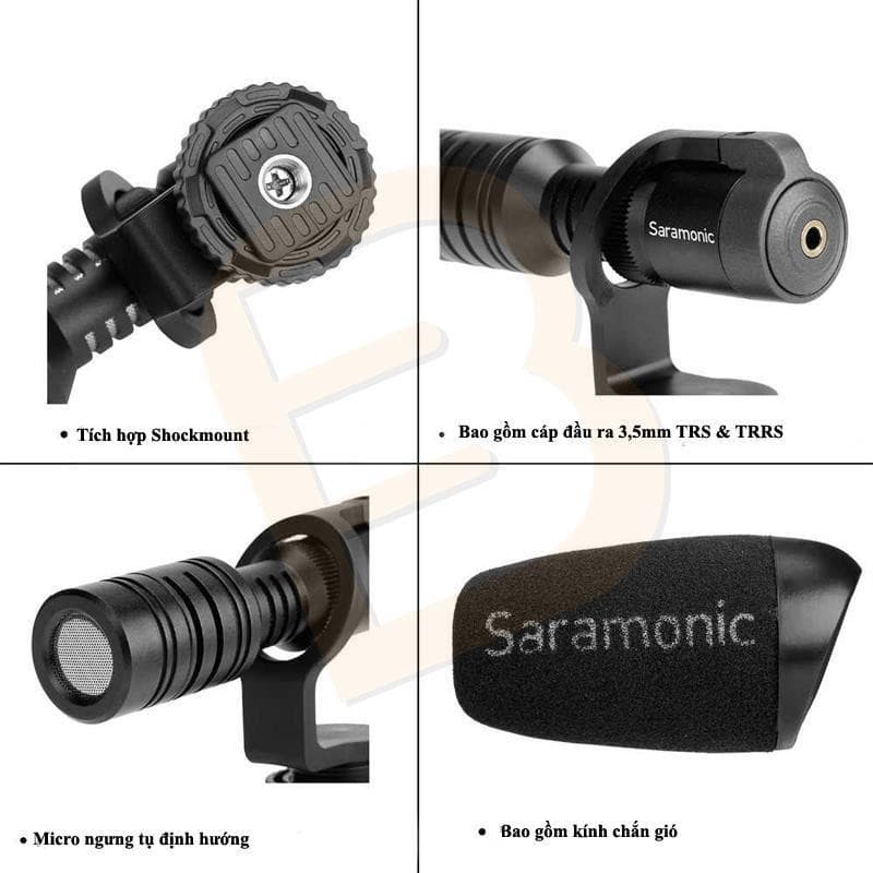 Microphone Saramonic Vmic Mini cho máy ảnh DSLR và điện thoại thông minh 5